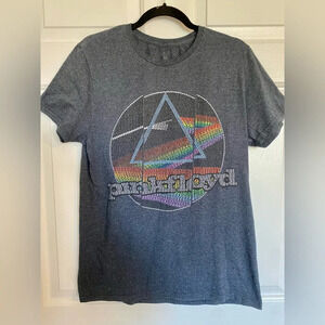 Pink Floyd Dark Side of the Moon Prism Graphic Charcoal T-shirt